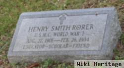 Henry Walker Smith Rorer