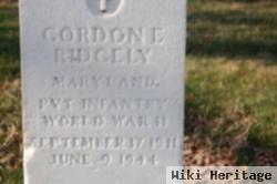 Pvt Gordon E Ridgely