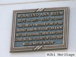 Rosalind Ann Rhem