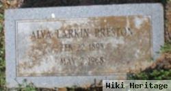 Alva Larkin Preston