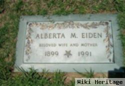 Alberta M Eiden