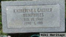 Katherine L Gaither Humphries