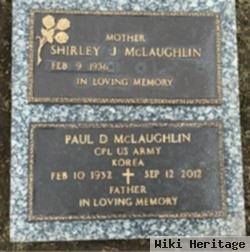 Cpl Paul (D Or E?) Mclaughlin