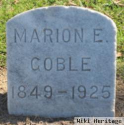 Marion E Coble