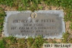 Pfc Henry A. W. Fette