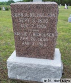 Sarah Tanner "sallie" Mccandless Nicholson