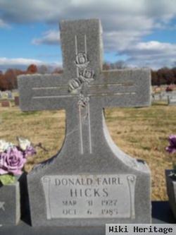 Donald Fairl Hicks