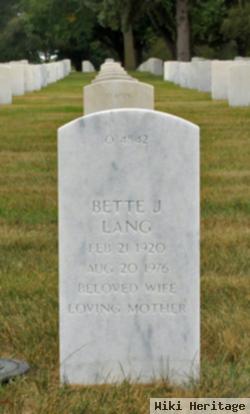 Bette J. Lang