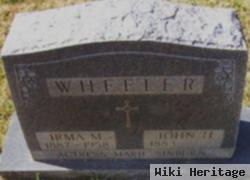 Irma M Wheeler