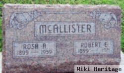 Robert E Mcallister