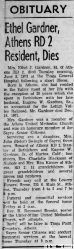 Ethel Julia Loomis Gardner