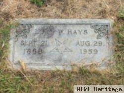 Lora W Walker Hays