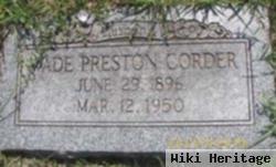 Wade Preston Corder