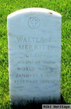 Walter E Merritt