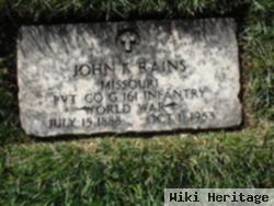 Pvt John K Rains