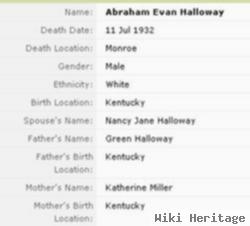 Abraham Ewing Holloway