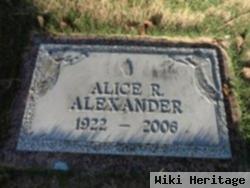 Alice R Alexander