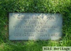 Willis Leroy Fox