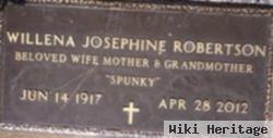 Willena Josephine "spunky" Robertson