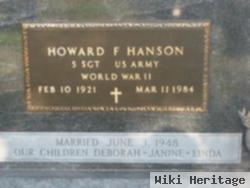 Sgt Howard Frederick Hanson