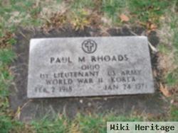 Paul M. Rhoads