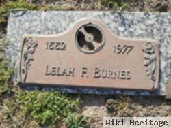 Lelah F Burnes