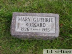 Mary Guthrie Rickard