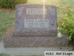 Effie I Willis Benson