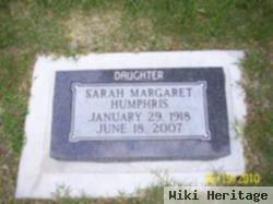 Sarah Margaret Humphris