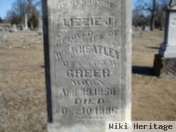 Elizabeth Jane "lizzie" Greer Wheatley