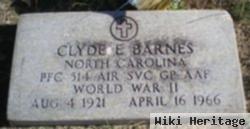 Clyde E Barnes