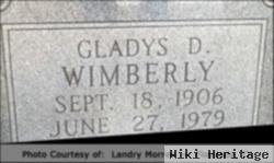 Gladys D Evans Wimberly