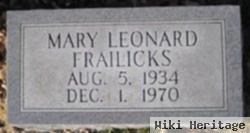 Mary Leonard Rice Frailicks