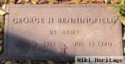 George H Benningfield