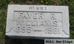 Fayer Reed "faye" Williams