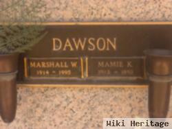 Marshall W Dawson