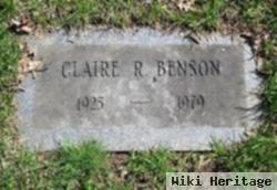 Claire R Benson