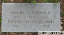 Henry B Bowden