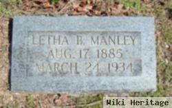 Letha B Whitaker Manley