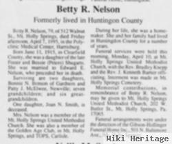 Betty R Nelson