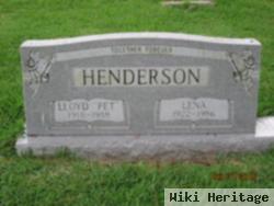 Lloyd "pet" Henderson