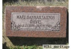 Mary Hannah Saxton Davis