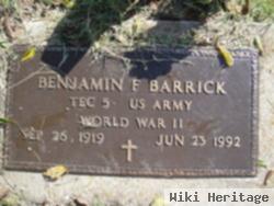 Benjamin F Barrick