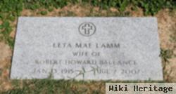 Leta Mae Lamm Ballance