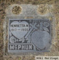 Henrietta M Mcphun