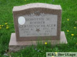 Dorothy M Rohrer Gerstenschlager