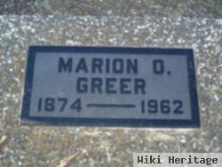 Marion O Greer