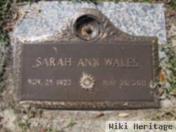 Sarah Ann Hale Wales