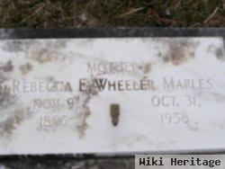 Rebecca E. Wheeler Maples