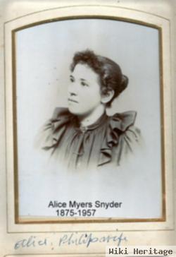 Alice Matilda Myers Snyder